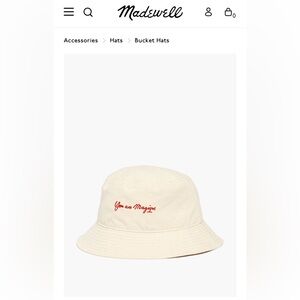 Madewell and Hôtel Magique collab “you are magique” cotton hat